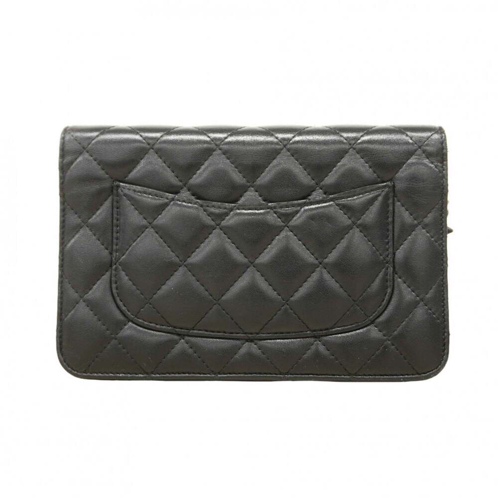 CHANEL Black Lambskin Leather Wallet - Picture 8 of 9